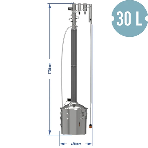 Distillatore modulare Convex elettrico 30 L - Perun - 19