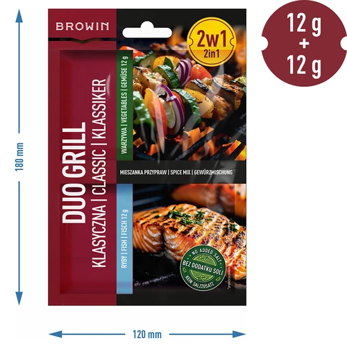 Duo Grill Classica per pesce e verdure - mix di spezie 2 in 1, 2 x 12 g - 4