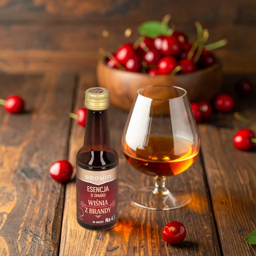 Essenza al gusto ciliegia al brandy, 40 ml - per 4 L - 7