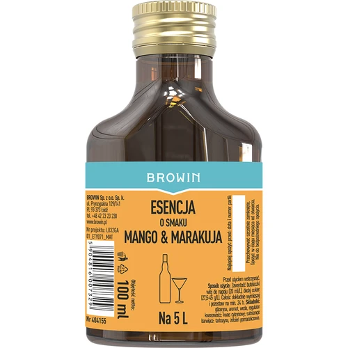 Essenza al gusto di Mango & Frutto della Passione per 5 L, 100 ml