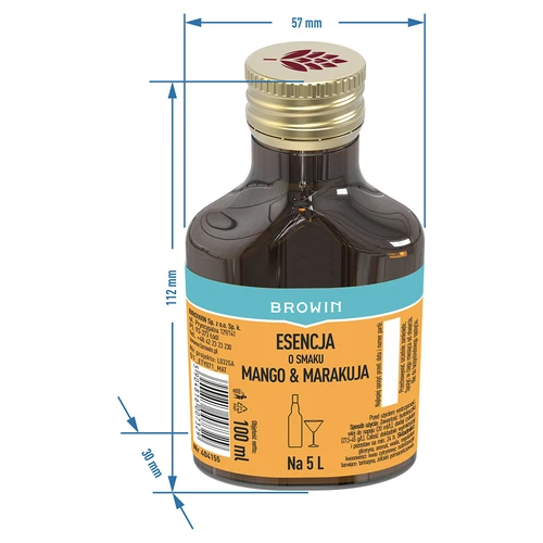 Essenza al gusto di Mango & Frutto della Passione per 5 L, 100 ml - 6