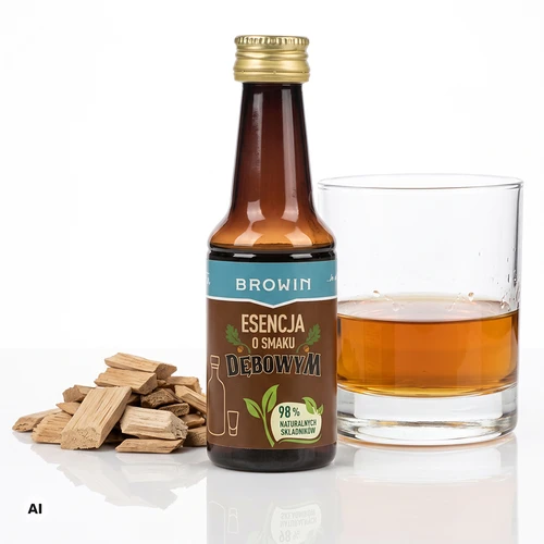 Essenza al gusto di rovere con aroma ed estratto naturali - 40 ml, per 4 L - 4