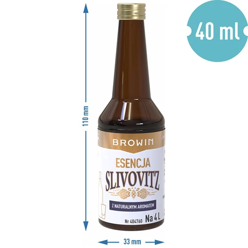 Essenza al gusto di slivovitz, per 4 L, 40 ml - 7