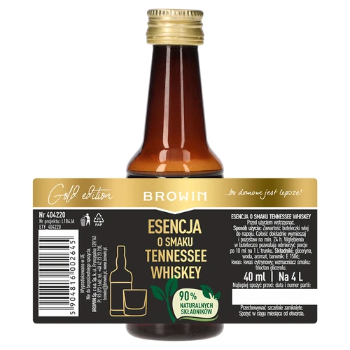 Essenza al gusto Tennessee Whiskey per 4 L - 40 ml - 7