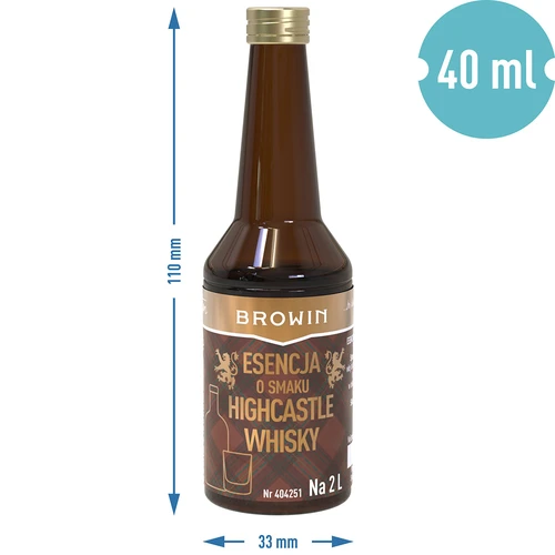 Essenza al gusto Highcastle Whisky per 2 L - 40 ml - 7