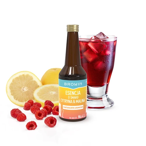 Essenza al gusto limone e lampone - 40 ml, per 4 L - 3