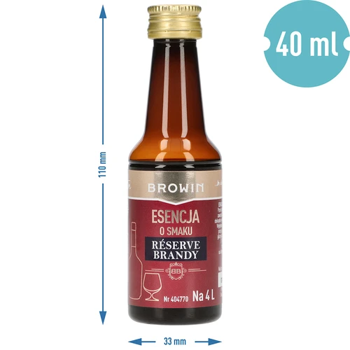 Essenza al gusto Reserve Brandy, 40 ml, per 4 L - 7