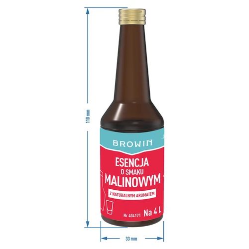 Essenza al lampone con aroma naturale per 4 L - flacone da 40 ml - 7