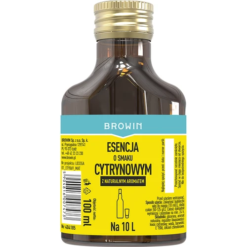 Essenza al limone con aroma naturale per 10 L - 100 ml