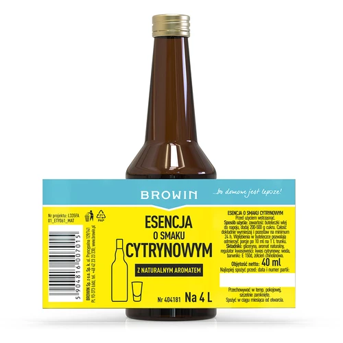 Essenza al limone con aroma naturale per 4 L - 40 ml - 6
