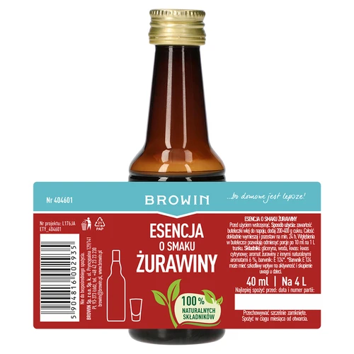 Essenza al mirtillo rosso per 4 L - 40 ml - 5