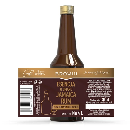 Essenza Gold gusto Jamaica Rum per 4 L, 40 ml - 5