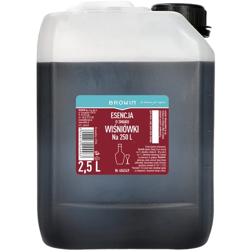 Essenza gusto liquore alla ciliegia, 2,5 L per 250 L di bevanda finita