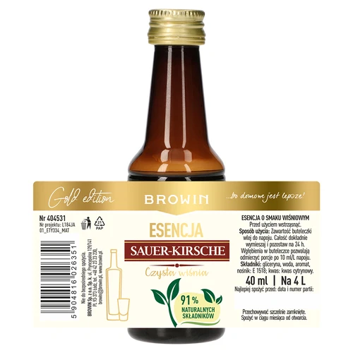 Essenza Sauer-Kirsche – Ciliegia Trasparente, 40 ml, per 4 L - 5