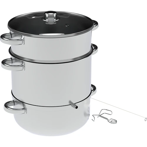 Estrattore di succo a vapore in acciaio inox 8 L