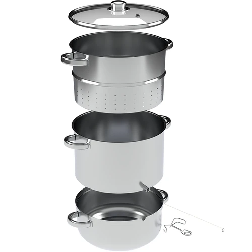 Estrattore di succo a vapore in acciaio inox 8 L - 2
