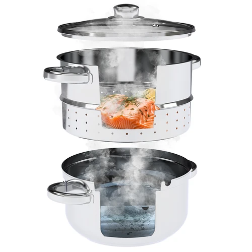 Estrattore di succo a vapore in acciaio inox con vaporiera 5 L - 7