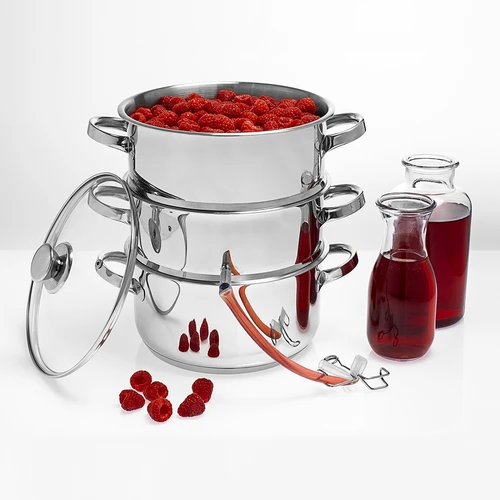 Estrattore di succo a vapore in acciaio inox con vaporiera 5 L - 11