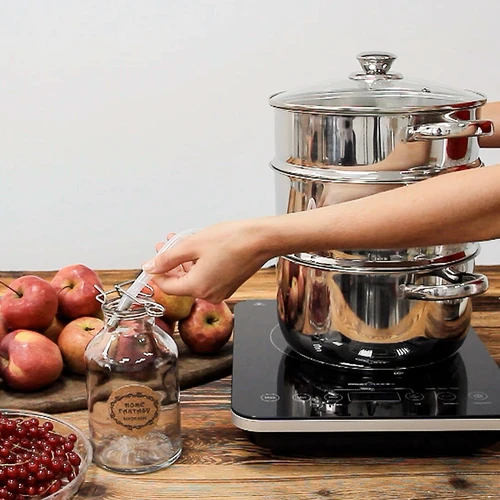 Estrattore di succo a vapore in acciaio inox con vaporiera 5 L - 14