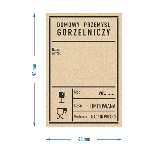 Etichette autoadesive 60x90 mm per bottiglie (anche vodka), 3 modelli, 20 pezzi - 7
