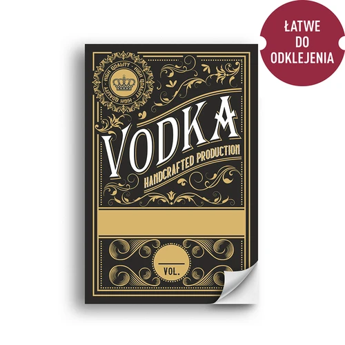 Etichette autoadesive 60x90 mm per bottiglie (anche vodka), 3 modelli, 20 pezzi - 6