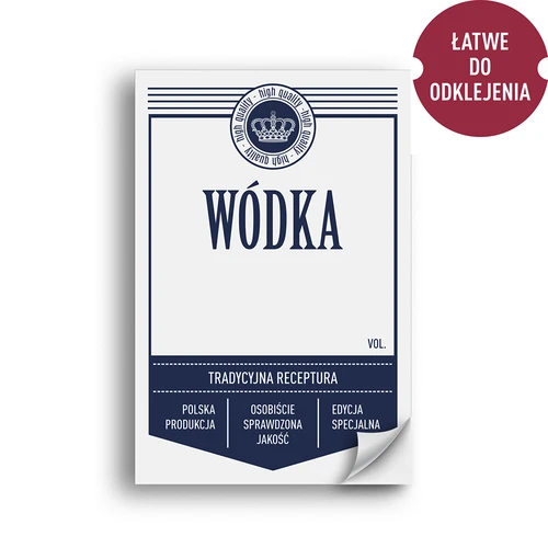 Etichette autoadesive 60x90 mm per bottiglie e vodka, bianche, 20 pezzi - 2