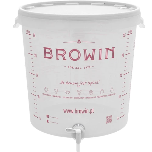 Fermentatore 30 L con coperchio e rubinetto - 2