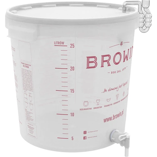 Fermentatore 30 L con coperchio e rubinetto - 3