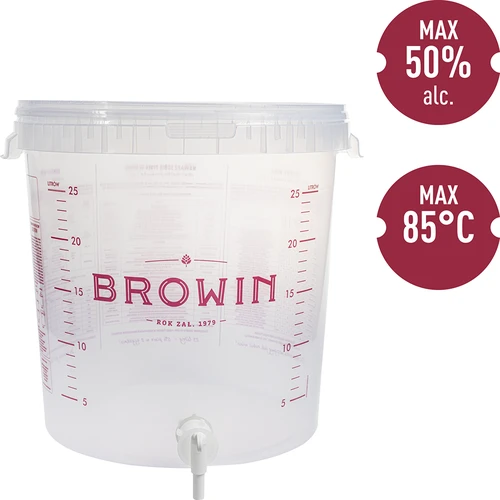 Fermentatore 30 L con coperchio e rubinetto - 4