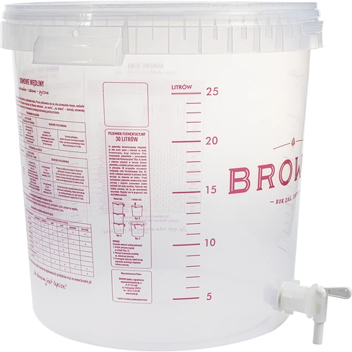 Fermentatore 30 L con coperchio e rubinetto - 5