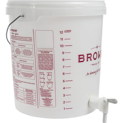 Fermentatore da 15 L con coperchio e rubinetto - 5