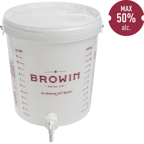 Fermentatore da 15 L con coperchio e rubinetto - 2