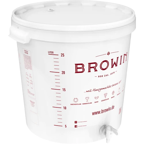 Fermentatore da 30 L con coperchio e rubinetto (DE) - 4