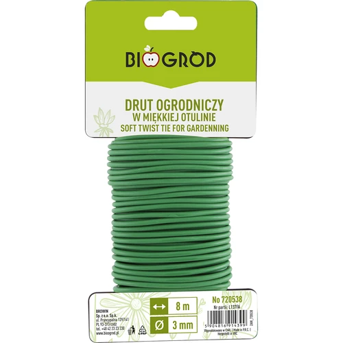 Filo da giardino con morbida guaina 8 m x 3 mm