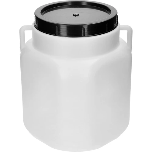 Fusto quadrato da 20 L, bianco, con maniglie, Sterk