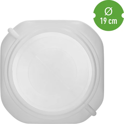 Fusto quadrato da 20 L, bianco, con maniglie, Sterk - 5