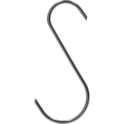 Ganci per affumicatura - a S, punte tagliate a 45°, 4 mm x 150 mm, 5 pezzi - 4