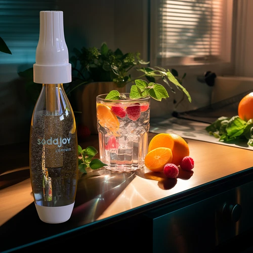 Gasatore per acqua e bevande + 10 cartucce CO2 - 11