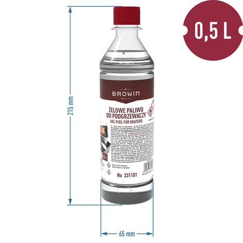 Gel combustibile per bruciatori dell'affumicatore 0,5 L - 2