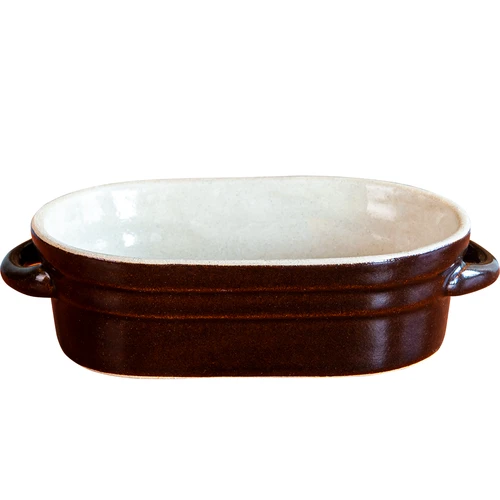 Gres - contenitore per strutto, allungato con coperchio 0,75 L - 2