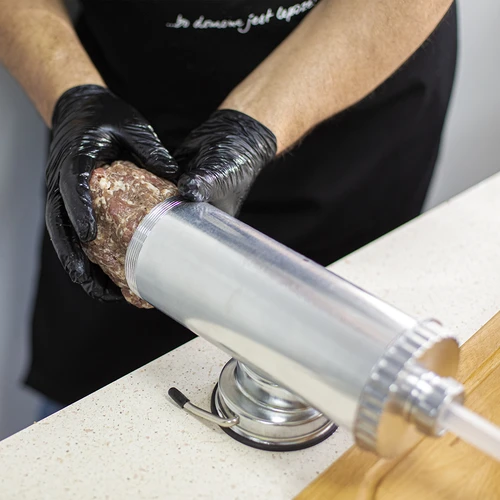 Insaccatrice orizzontale 1,5 kg con pistone in silicone - 12