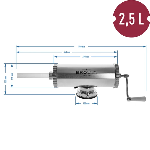 Insaccatrice orizzontale 2,5 kg con pistone in silicone - 10