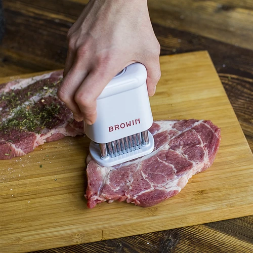 Inteneritore per carne ad aghi con blocco di sicurezza - 12