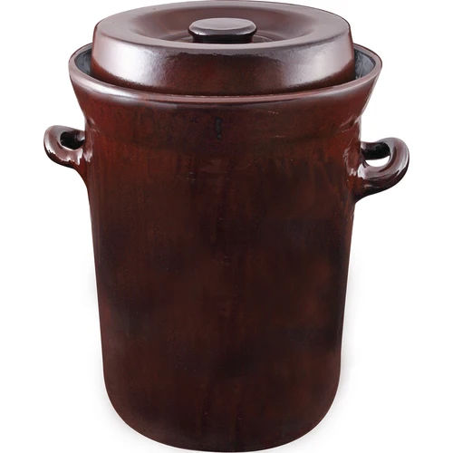 Kamionka - fermentatore in gres da 15 L con chiusura ad acqua e coperchio