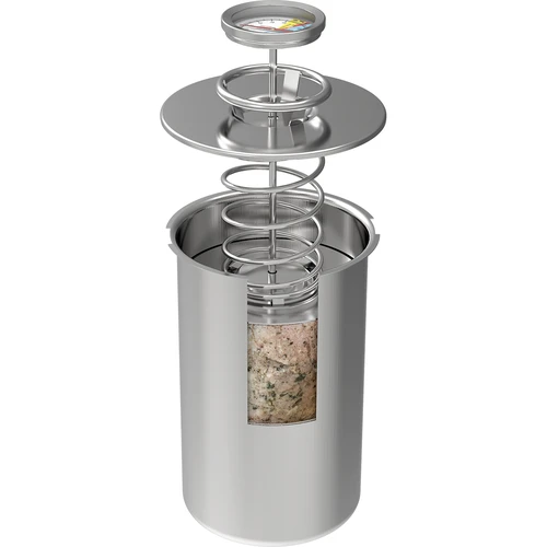 Kit con camicia d'acqua - cuoci-prosciutto 1,5 kg + pentola - 6