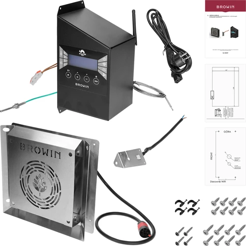 Kit di moduli elettrici con centralina Wi‑Fi – dragON IQ 1,5 kW, per affumicatori da giardino - 2