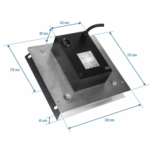 Kit di moduli elettrici con centralina Wi‑Fi – dragON IQ 1,5 kW, per affumicatori da giardino - 6