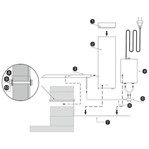Kit dragON per affumicatore - moduli elettrici con controller digitale e generatore di fumo JET 1 LONG - 8