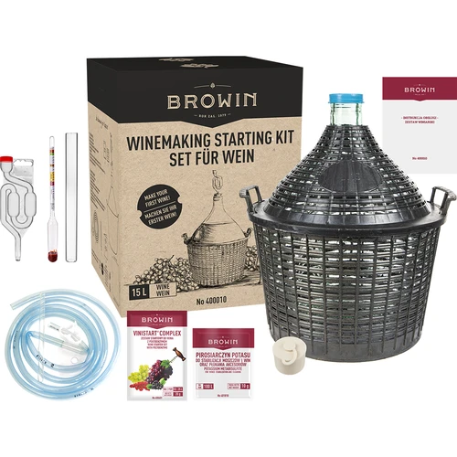 Kit enologico 15 L con damigiana in vetro - 2