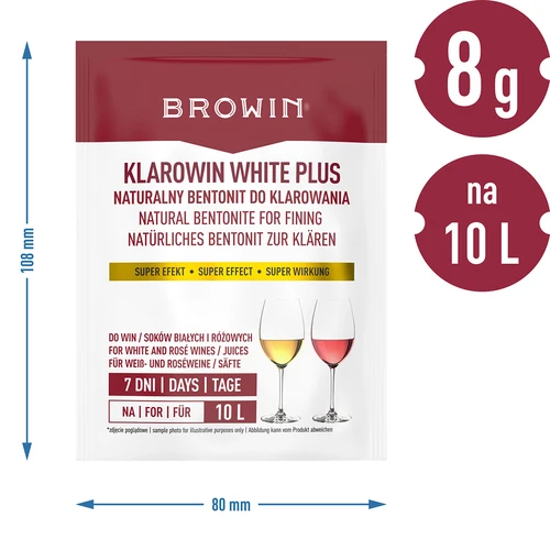 Klarowin White Plus - agente chiarificante 8 g - 5